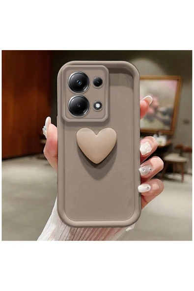 Xiaomi Redmi Note 13 4G Uyumlu Kılıf Zebana Amour Silikon Kılıf Beyaz - Resim 2