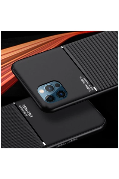 Apple Iphone 12 Pro Max Uyumlu Kılıf Design Silikon Kılıf Siyah - Resim 2