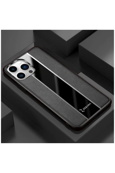 Apple Iphone 14 Pro Max Uyumlu Kılıf Premium Deri Kılıf Kırmızı - Resim 5