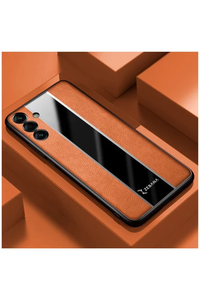 Samsung Galaxy A14 Uyumlu Kılıf Premium Deri Kılıf Yeşil - Resim 5