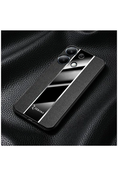Xiaomi Redmi Note 13 5g Uyumlu Kılıf Premium Deri Kılıf Siyah - Resim 3