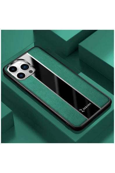 Apple Iphone 14 Pro Max Uyumlu Kılıf Premium Deri Kılıf Kırmızı - Resim 9