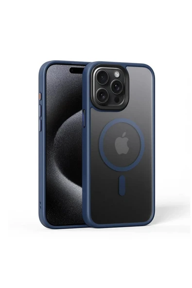 Apple iPhone 15 Pro Max Uyumlu Kılıf Zebana Fros Silikon Kılıf (Kablosuz Şarj Destekli) Siyah - Resim 4