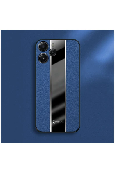 Xiaomi Redmi 12 Uyumlu Kılıf Zebana Premium Deri Kılıf Turuncu - Resim 8