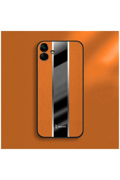 Samsung Galaxy A04S Uyumlu Kılıf Premium Deri Kılıf Siyah - Resim 12