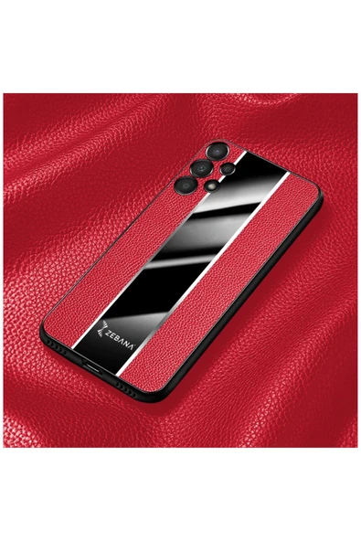 Samsung Galaxy A13 Uyumlu Kılıf Premium Deri Kılıf Yeşil - Resim 7