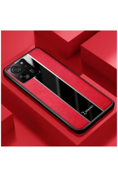 Xiaomi Mi 13t Uyumlu Kılıf Premium Deri Kılıf Turuncu - Resim 5