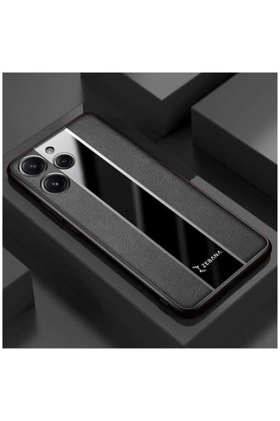 Xiaomi Redmi 12 Uyumlu Kılıf Zebana Premium Deri Kılıf Turuncu - Resim 9