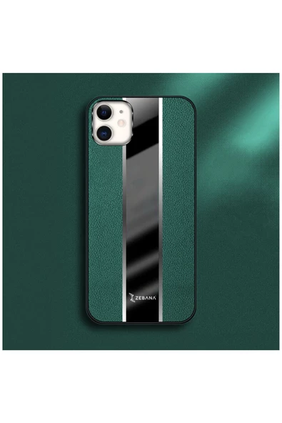 Apple Iphone 11 Uyumlu Kılıf Zebana Premium Deri Kılıf Siyah - Resim 12