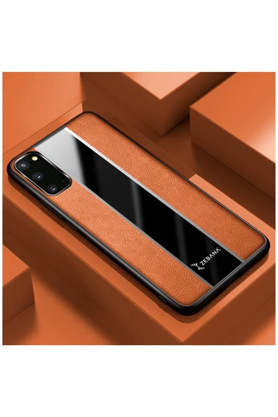 Samsung Galaxy S20 Fe Uyumlu Kılıf Premium Deri Kılıf Mavi - Resim 5