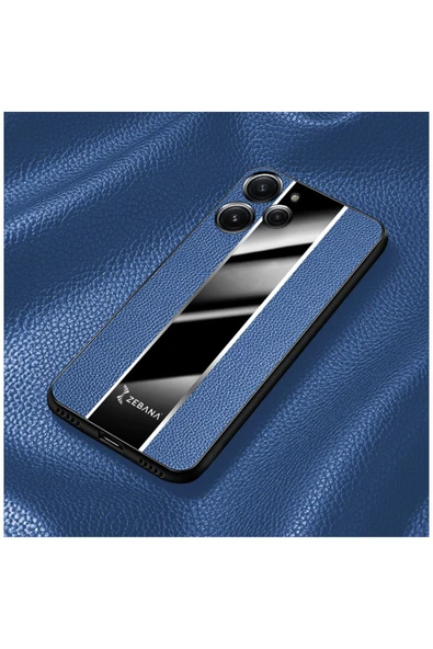 Xiaomi Redmi 12 Uyumlu Kılıf Zebana Premium Deri Kılıf Turuncu - Resim 7