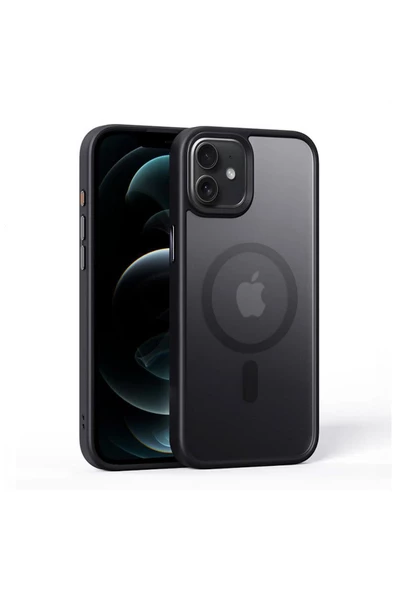 Apple iPhone 11 Uyumlu Kılıf Zebana Fros Silikon Kılıf (Kablosuz Şarj Destekli) Siyah