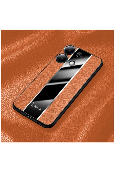 Xiaomi Redmi Note 13 Pro 5g Uyumlu Kılıf Premium Deri Kılıf Kahverengi - Resim 3