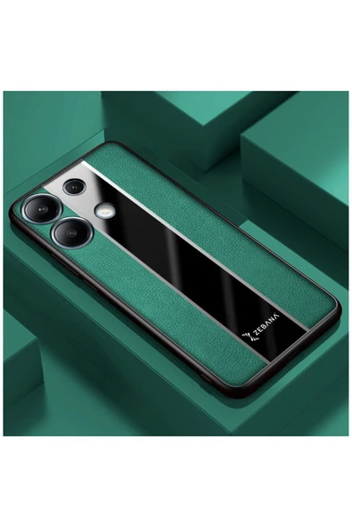 Xiaomi Redmi Note 13 Pro 4G Uyumlu Kılıf Zebana Premium Deri Kılıf Mavi - Resim 9