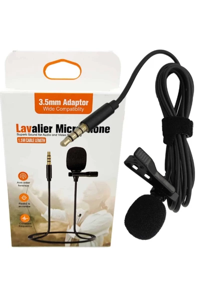 Tane Ticaret TM-006 3.5MM Tiktok YouTube Mic Lavalier Mikrofon