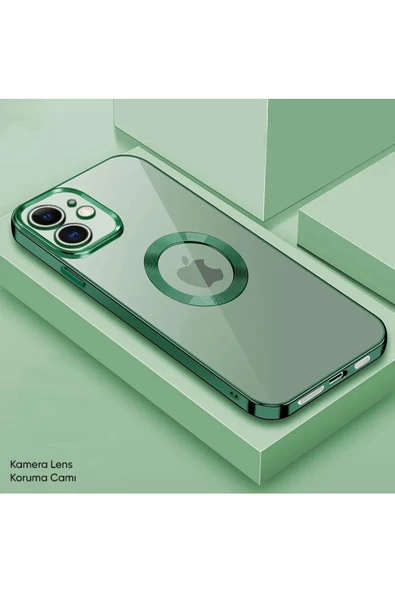 Glint Silikon Kılıf Yeşil İphone 14 ürün görseli