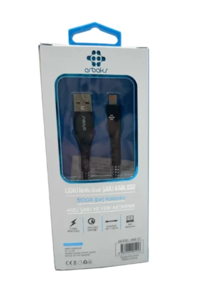 Tane Ticaret iphone Uyumlu Şarj Kablosu 3.1A ARB-57 - Resim 3