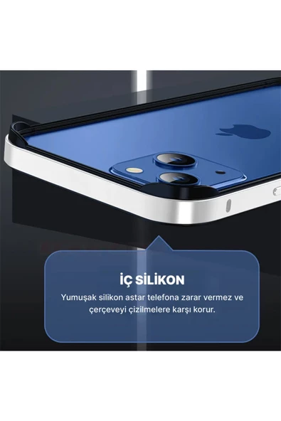 14  Uyumlu  Anti-Drop Metal Çerçeve Gold ürün görseli