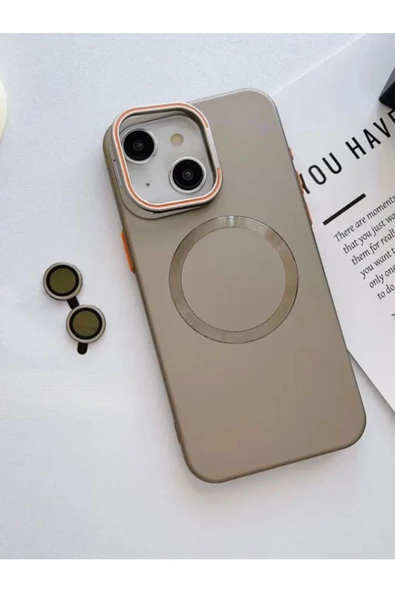 İPhone 16 Pro Max Uyumlu Zebana 2in1 Titanium Rubber Kılıf + Kamera Lens Koruma Camı ürün görseli