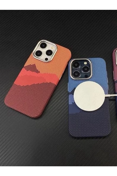 iPhone 15 Pro Max – Karbon Fiber Kılıf Magsafe Özellikli - 3