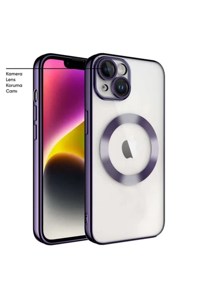 iPhone 14  Glint Silikon Kılıf mor ürün görseli