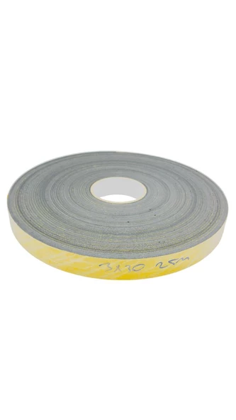 Kapı Pencere İzolasyon Bandı Yapışkan Kapı Pencere Süngeri Eva 3mmx30mm Siyah 25 Metre ürün görseli 1