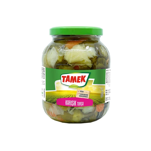 Tamek Karışık Turşu 1550 gr Cam
