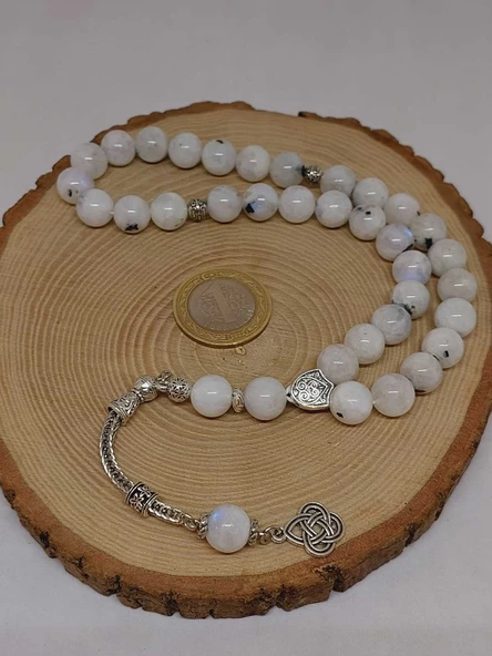 Ay Taşı 33lük Tesbih 10mm (9338) - Resim 6