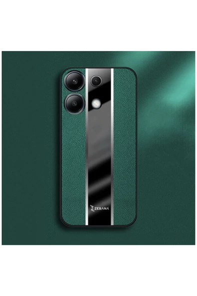 Xiaomi Redmi Note 13 Pro 4G Uyumlu Kılıf Zebana Premium Deri Kılıf Mavi - Resim 12