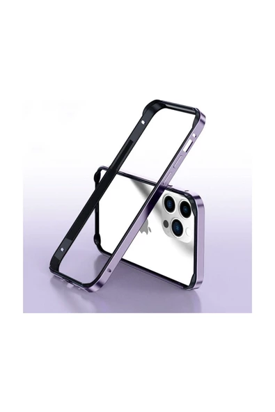iPhone 13 Pro Max Uyumlu Zebana Anti-Drop Metal Çerçeve ürün görseli