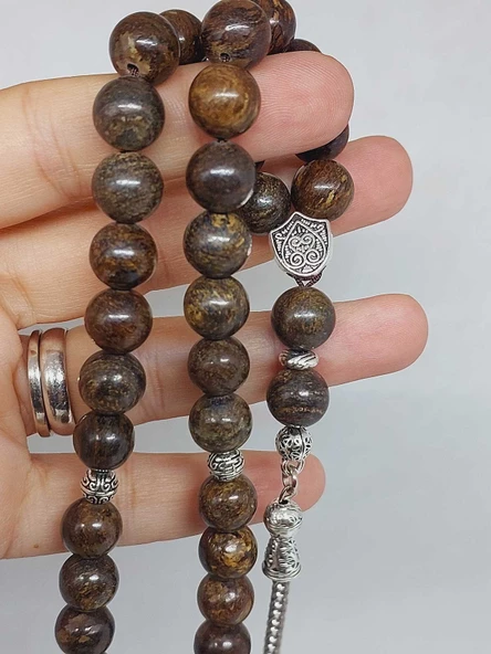 Bronzit Taşı 33lük Tesbih 10mm (51344) - Resim 2