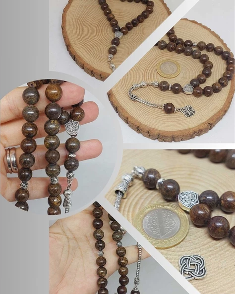 Bronzit Taşı 33lük Tesbih 10mm (51344)