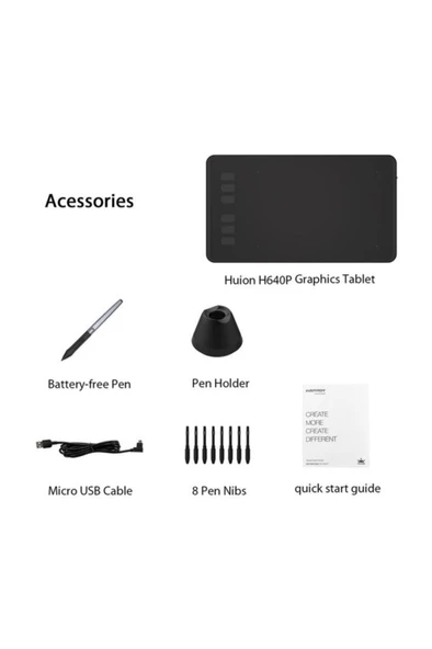 Huion Inspiroy H640P Grafik Çizim Tablet Android Uyumlu - 5