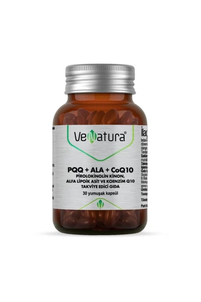 Venatura Pqq+ala+coq10 30 Yumuşak Kapsül ürün görseli