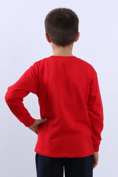 ÇOCUK YILBAŞI SWEAT NOEL BABA VE KAR TANESİ BASKILI RİBANALI E29 - Resim 8