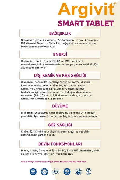 Argivit Smart 30 Tablet - Resim 5
