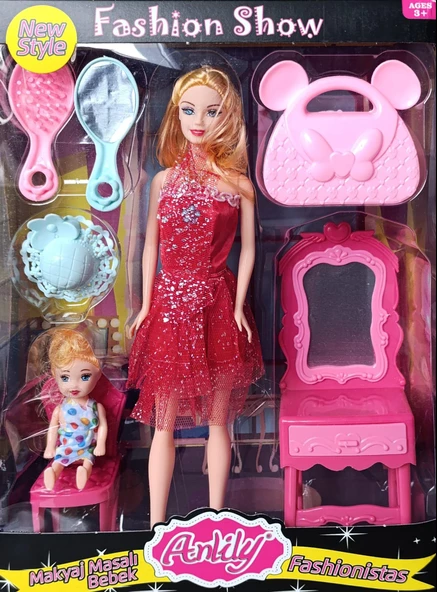 02412 OYDAŞ ANLİLY MAKYAJ MASALI BEBEK 28 cm