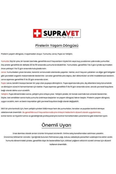 Büyük Irk Köpek Deri ve Tüy Bakım Yağı; Bit, Pire, Kene Dış Asalak Damlası 20-40 kg 5 Ml - 8