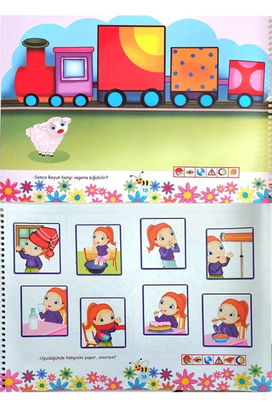 4 - 6 Yaş Dikkat Gelişim Seti - 3 Kitap - 128 Sayfa - 2