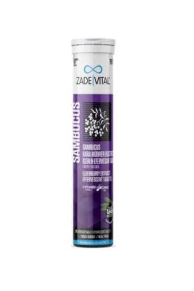 Zade Vital Sambucus Nigra 20 Efervesan Tablet
