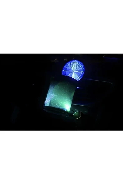 7 Renkli RGB Led Işıklı Lüx Oto Küllük Kapaklı Spor Araç İçi Küllük Araba Küllüğü - Resim 6