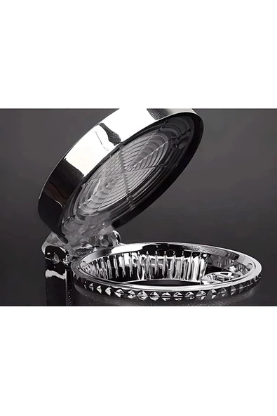 7 Renkli RGB Led Işıklı Lüx Oto Küllük Kapaklı Spor Araç İçi Küllük Araba Küllüğü - Resim 5