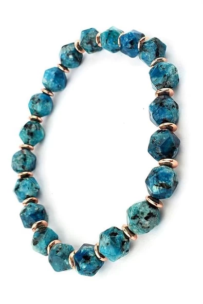 Ceyt Ve Hematit Taşlı Tasarım Doğal Taş Bileklik ürün görseli