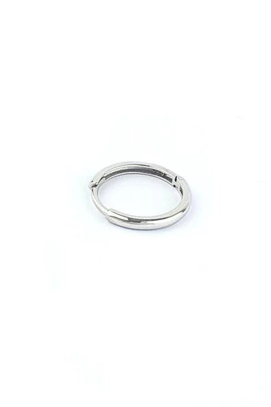 925Ayar Gümüş Bombeli Tek Halka Küpe ürün görseli