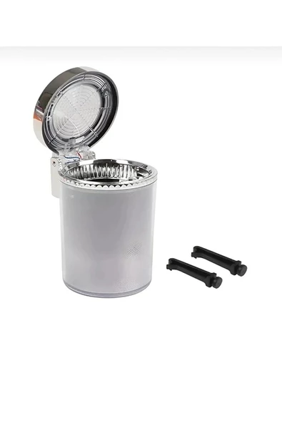 7 Renkli RGB Led Işıklı Lüx Oto Küllük Kapaklı Spor Araç İçi Küllük Araba Küllüğü - Resim 3