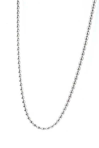 İtalyan 925Ayar Gümüş Arpa Zincir Kolye ürün görseli