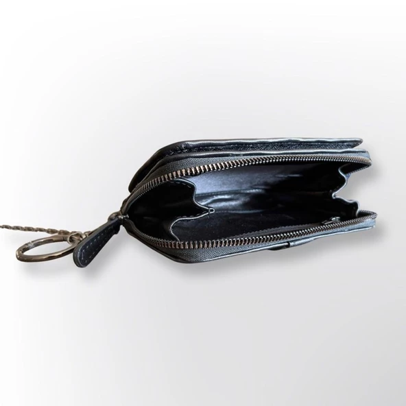 Axıs Kadın Askılı Cüzdan Janjanlı Lacivert Ax103 - 6