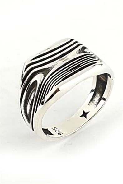 925Ayar Gümüş Tasarım Erkek Yüzük ürün görseli