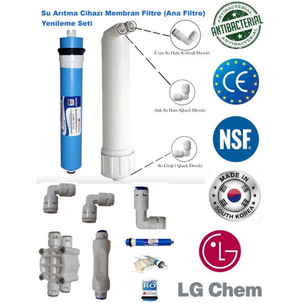 LG Chem SU ARITMA CİHAZI KOMPLE MEMBRAN YENİLEME SETİ