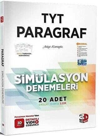 3D Yayınları 2024 TYT Paragraf Simülasyon Denemeleri